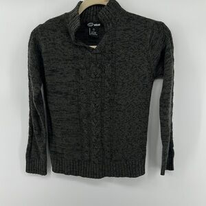 Urban Boys Kids Dark Gray/Black Sweater Long Sleeve Size 7